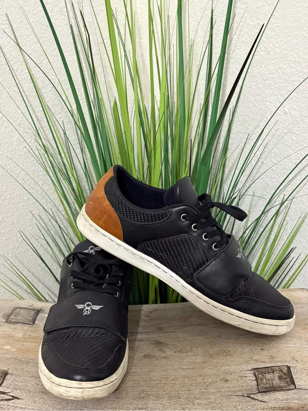 Creative Recreation Cesario Lo Black and Brown Low-Top Men's Sneakers